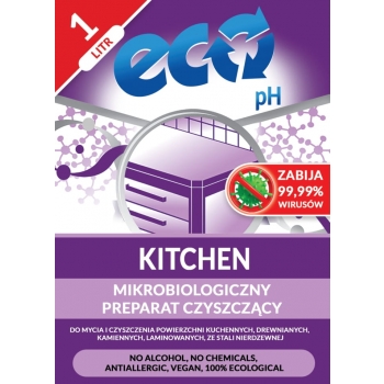 Eco-pH Kuchnia - Preparat do mycia blatów, stołów, kuchenek i zlewozmywaków - 1L